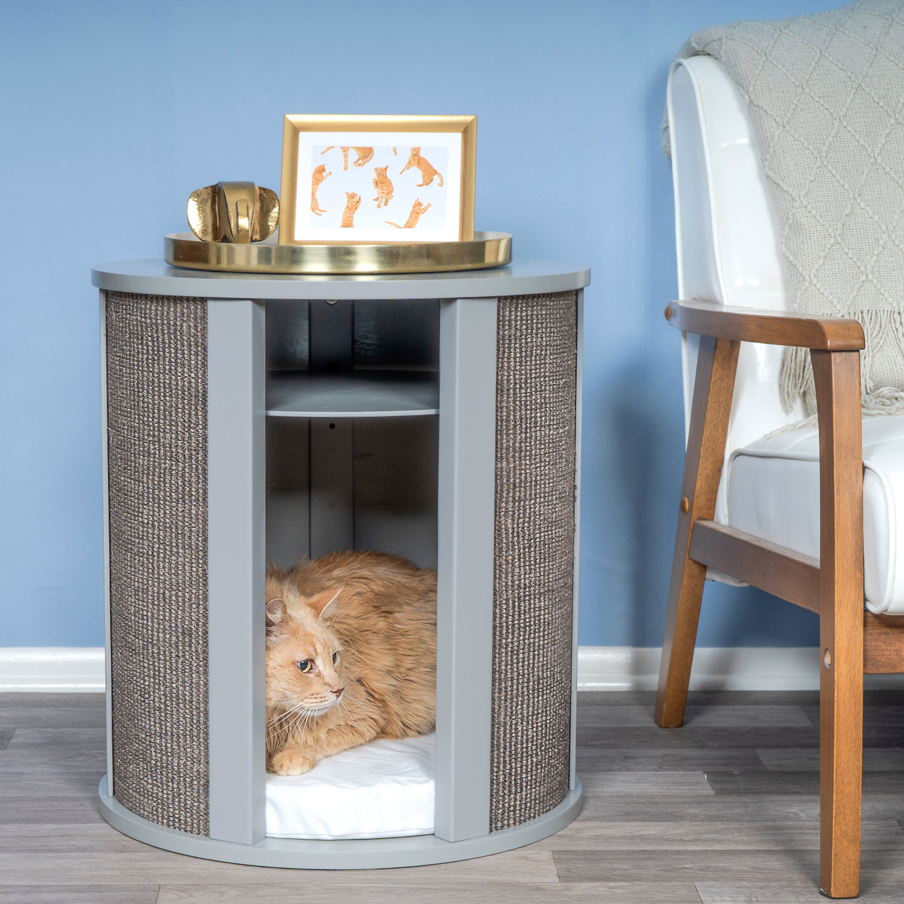 Nightstand cat bed best sale